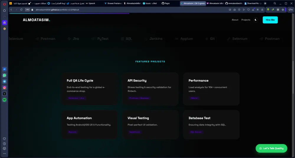 تصميم وتطوير بورتفليو احترافي يعكس مهاراتك ويزيد فرص توظيفك