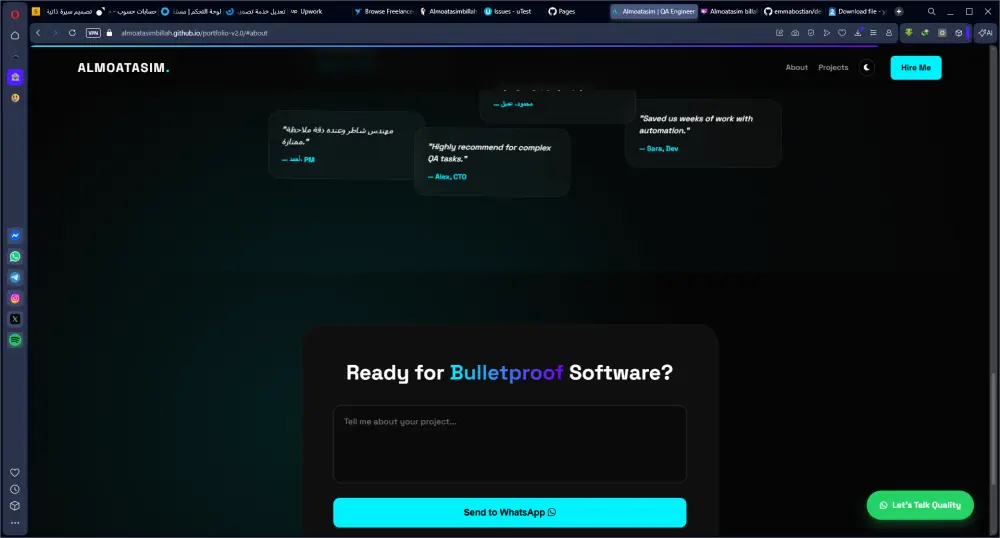 تصميم وتطوير بورتفليو احترافي يعكس مهاراتك ويزيد فرص توظيفك