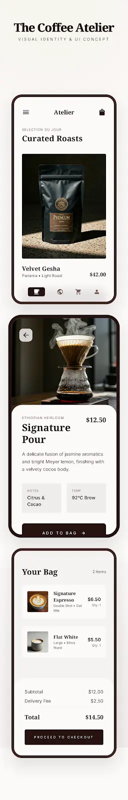 تصميم واجهة موقع كافيه احترافي وResponsive باستخدام HTML وCSS وBootstrap وAngular