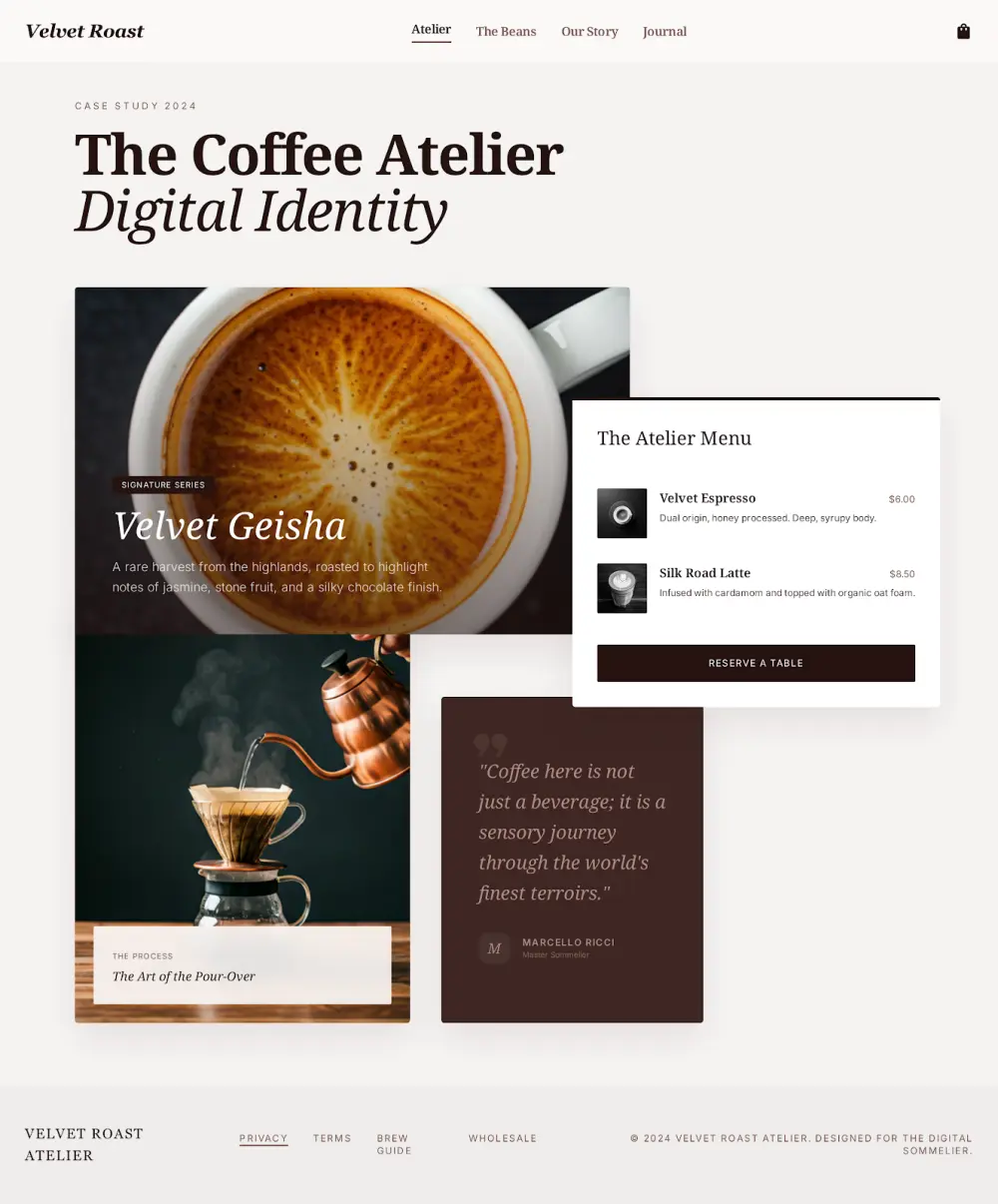 تصميم واجهة موقع كافيه احترافي وResponsive باستخدام HTML وCSS وBootstrap وAngular