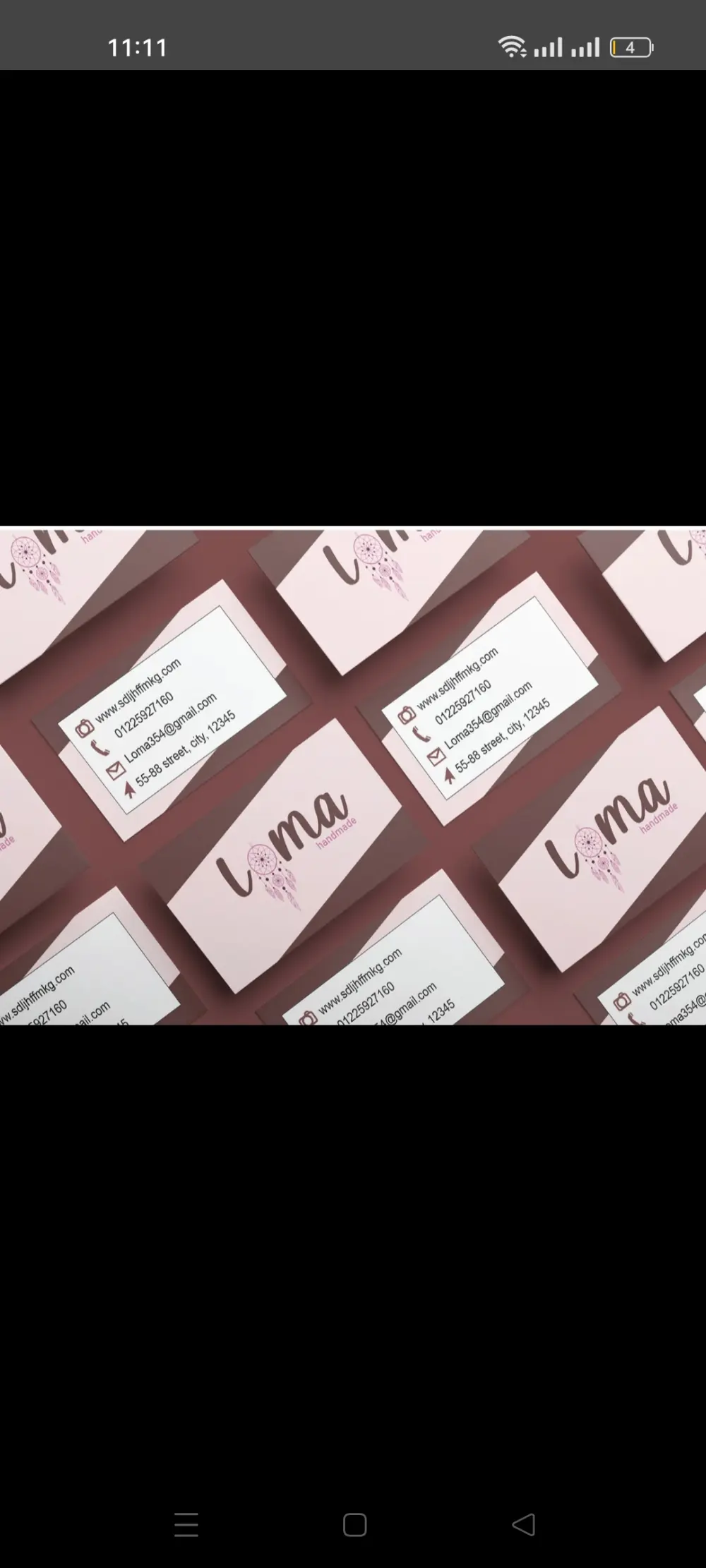 تصميم بطاقات اعمال (Business card)لمشروعك