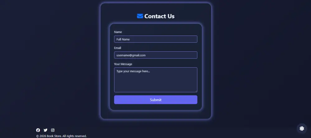 موقع متجر كتب احترافي ومتجاوب Book Store