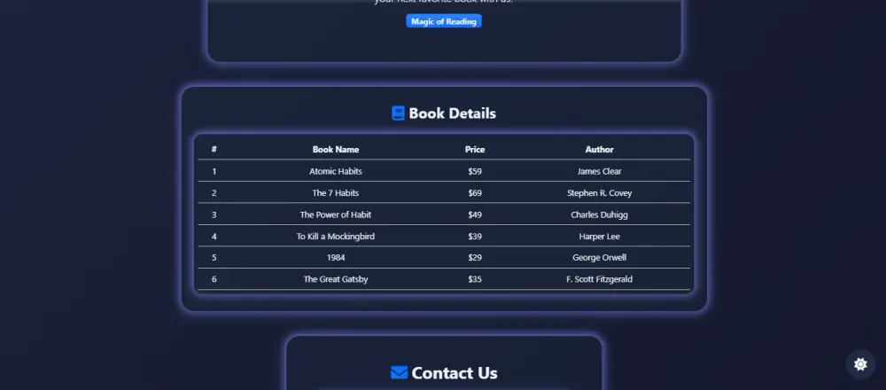 موقع متجر كتب احترافي ومتجاوب Book Store