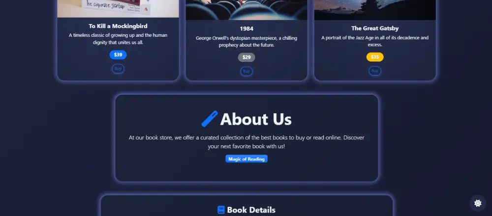 موقع متجر كتب احترافي ومتجاوب Book Store