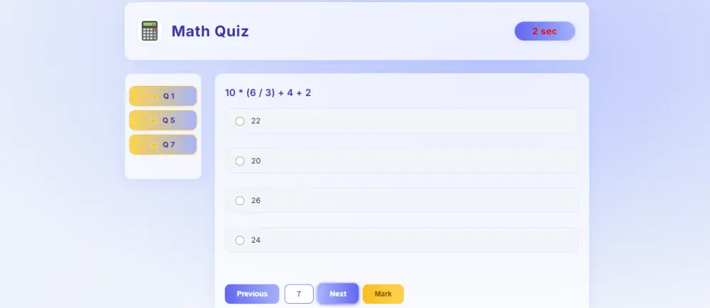 عمل موقع اسئلة | Quiz Bot Exam