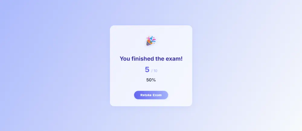 عمل موقع اسئلة | Quiz Bot Exam