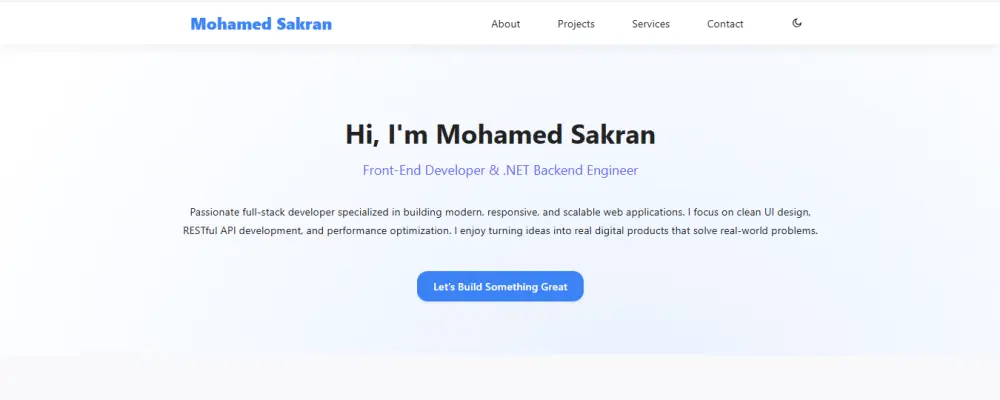 عمل موقع portfolio | سيرة ذاتية