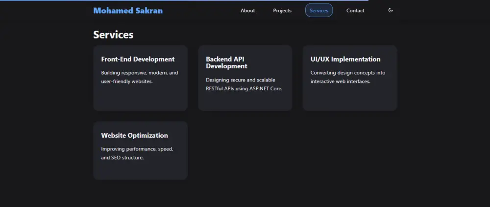 عمل موقع portfolio | سيرة ذاتية