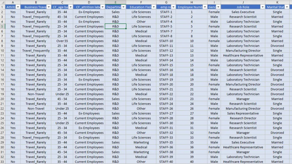 تنظيف وتنظيم بيانات Excel وتجهيزها للتحليل