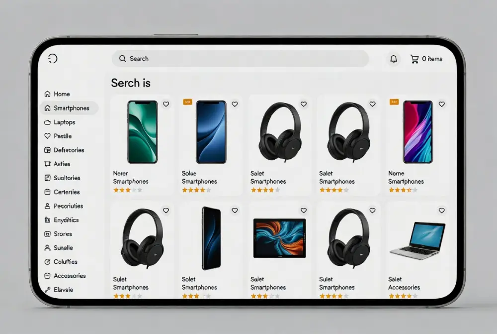 تصميم وتطوير منصة تسوق ذكية متكاملة ( تصميم متجر الكتروني ) مع تحليلات متقدمة ولوحة تحكم إدارية .