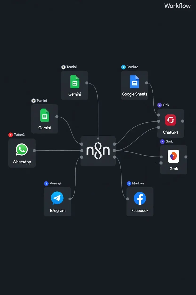أتمتة مزامنة منتجات Shopify مع Google Sheets باستخدام n8n .