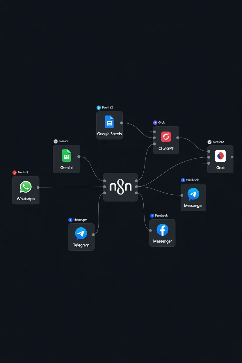 أتمتة مزامنة منتجات Shopify مع Google Sheets باستخدام n8n .