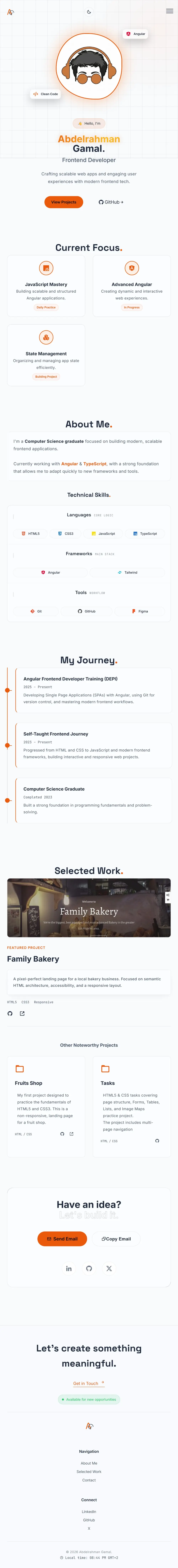 تصميم portfolio او موقع خاص بك - Create Portfolio