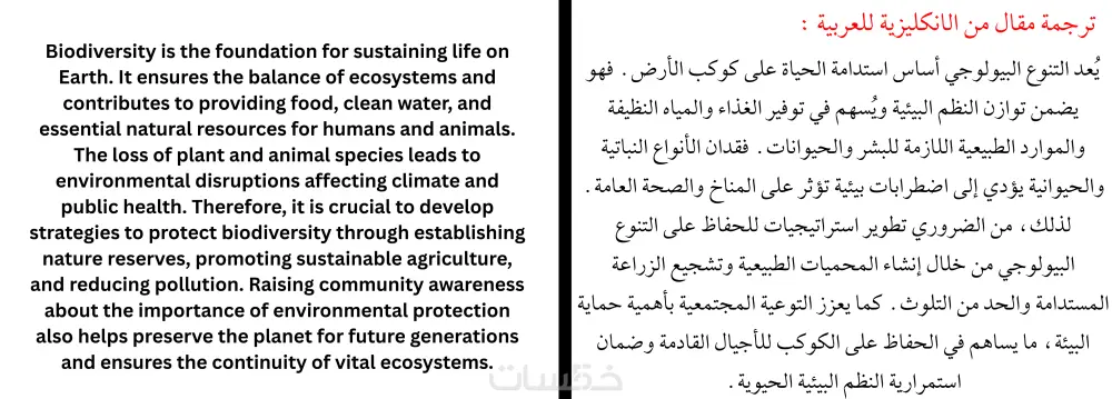 أقدم ترجمة من العربية إلى الإنجليزية والعكس باحترافية عالية