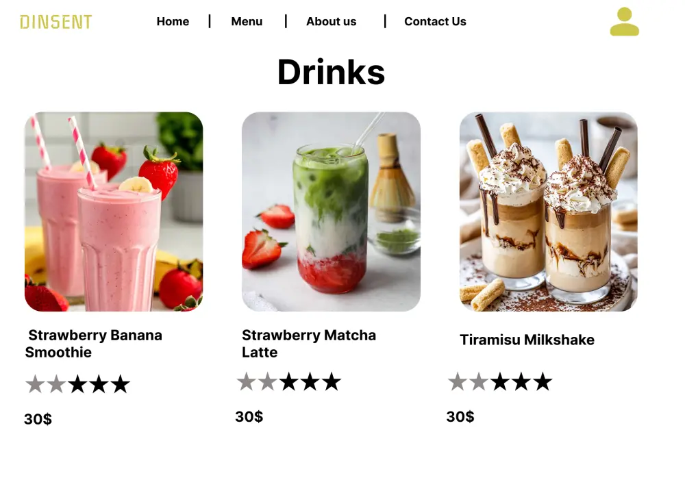 تصميم وبرمجة واجهة موقع مطعم متجاوبة باستخدام HTML وCSS وBootstrap