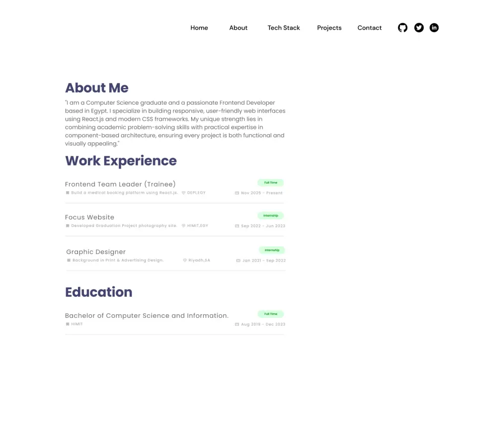 تصميم وبرمجة موقع "معرض أعمال" Portfolio احترافي.