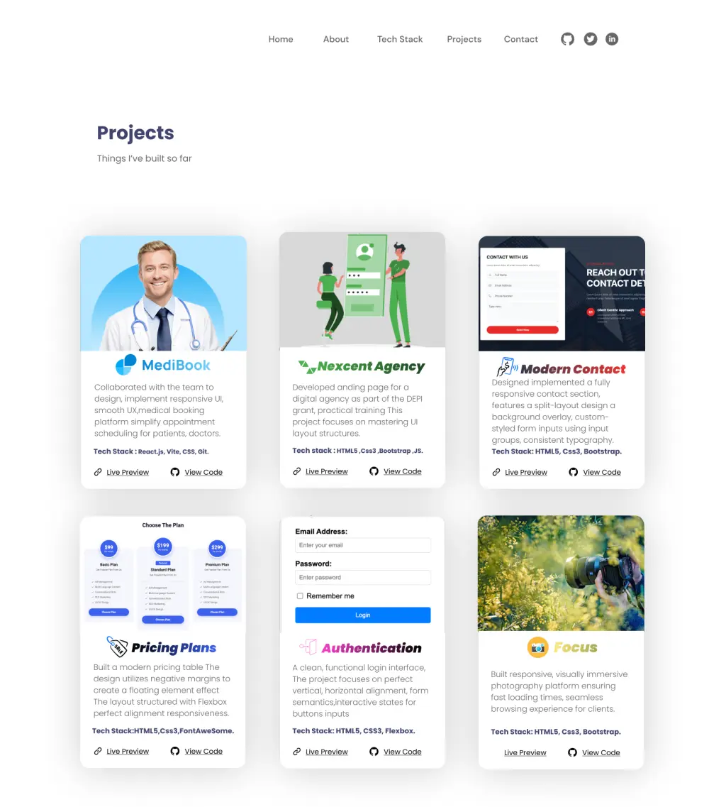 تصميم وبرمجة موقع "معرض أعمال" Portfolio احترافي.