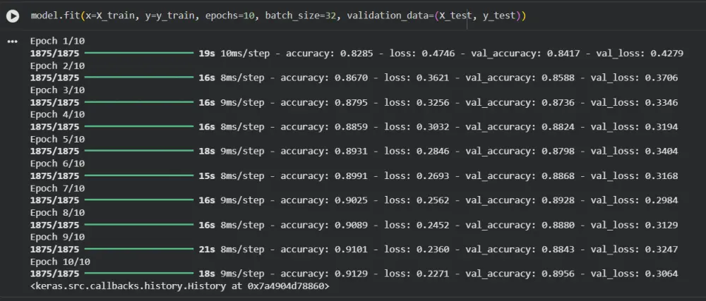 بناء موديل مستخدما خوارزميات machine learning deep learning