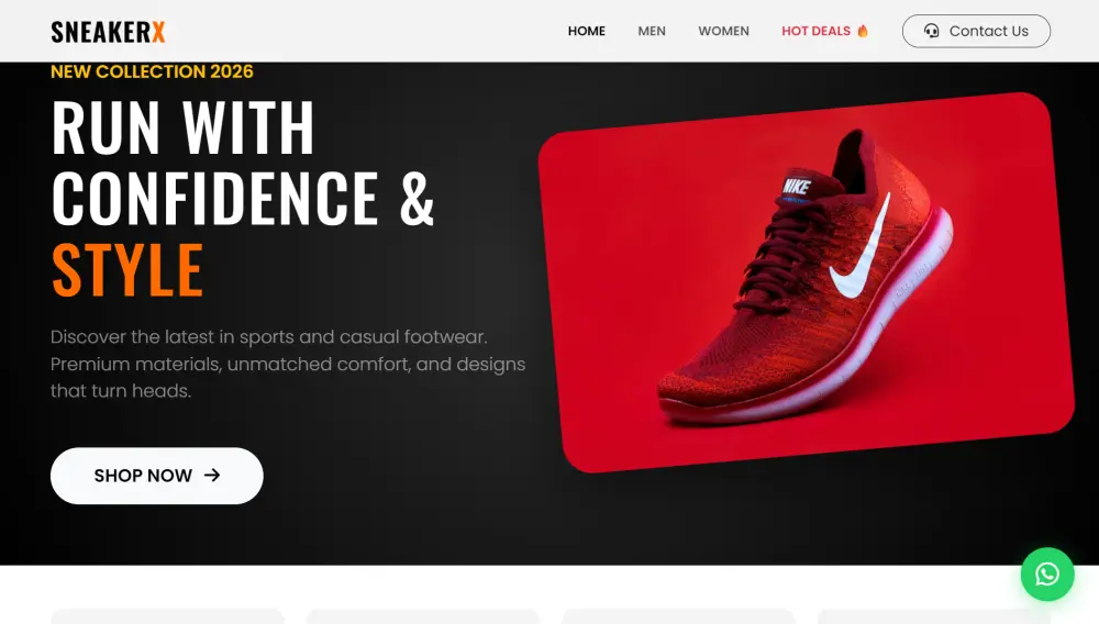 تصميم صفحة هبوط Landing Page احترافية بـ HTML و CSS