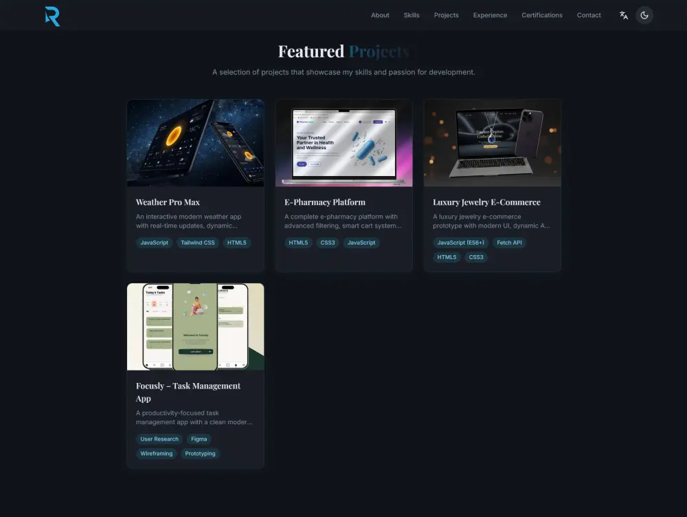 إنشاء بورتفوليو شخصي احترافي لعرض مشاريعك ومهاراتك