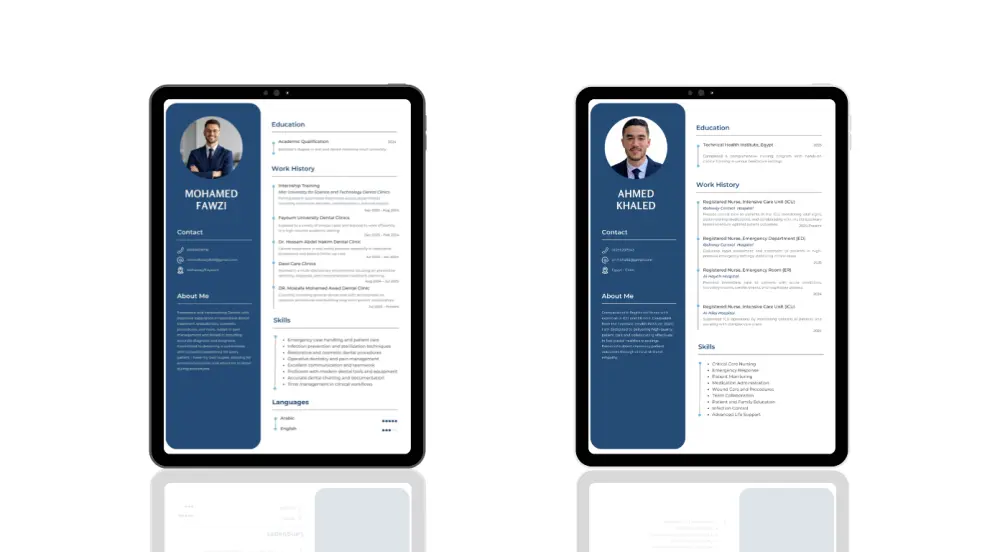 إنشاء سيرة ذاتية احترافية (CV)
