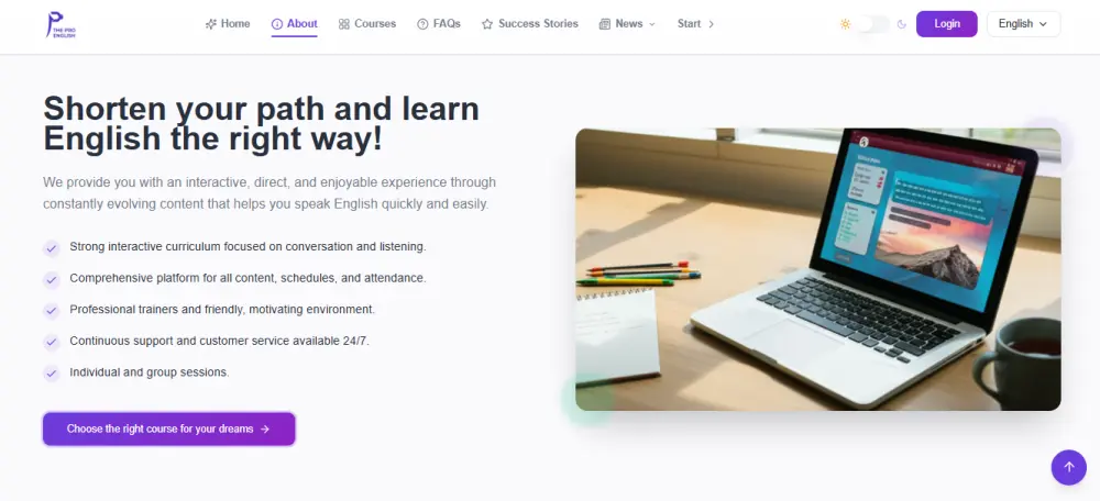 تصميم صفحة هبوط احترافية مع الالتزام التام بقواعد تجربة المس