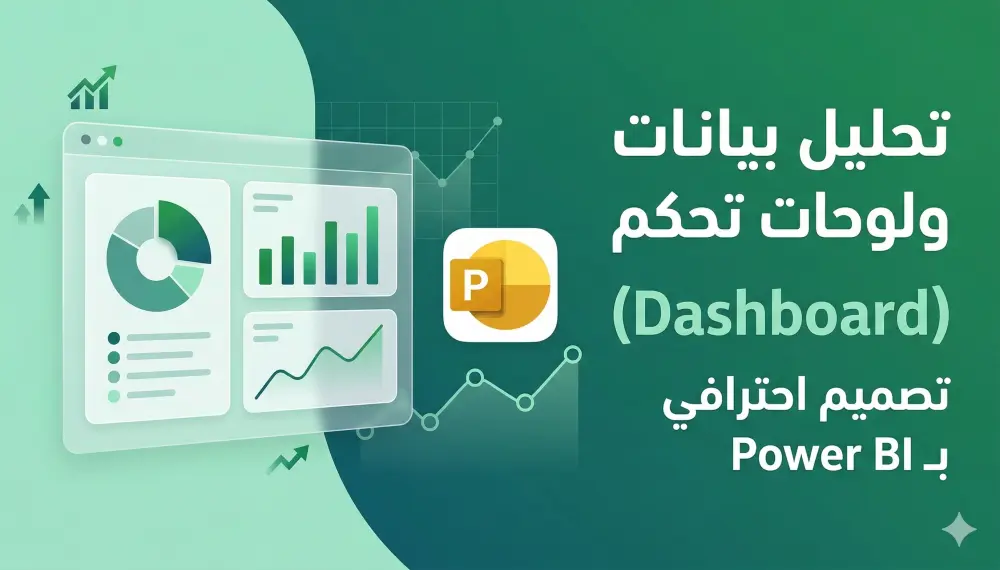 تصميم لوحة تحكم تفاعلية (Dashboard) احترافية باستخدام Power BI لتحليل بياناتك، وتلخيص الأرقام المعقدة في واجهة بصرية واضحة تساعدك على اتخاذ قرارات دقيقة وسريعة.