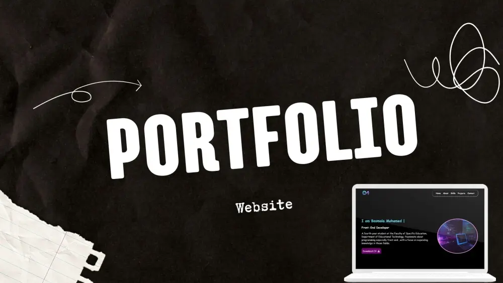 تصميم موقع شخصي Portfolio عصري ومتجاوب مع جميع الشاشات