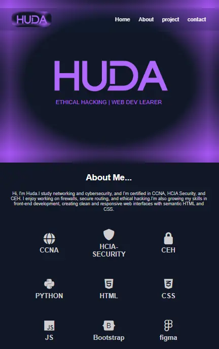 تصميم موقع بورتفوليو شخصي