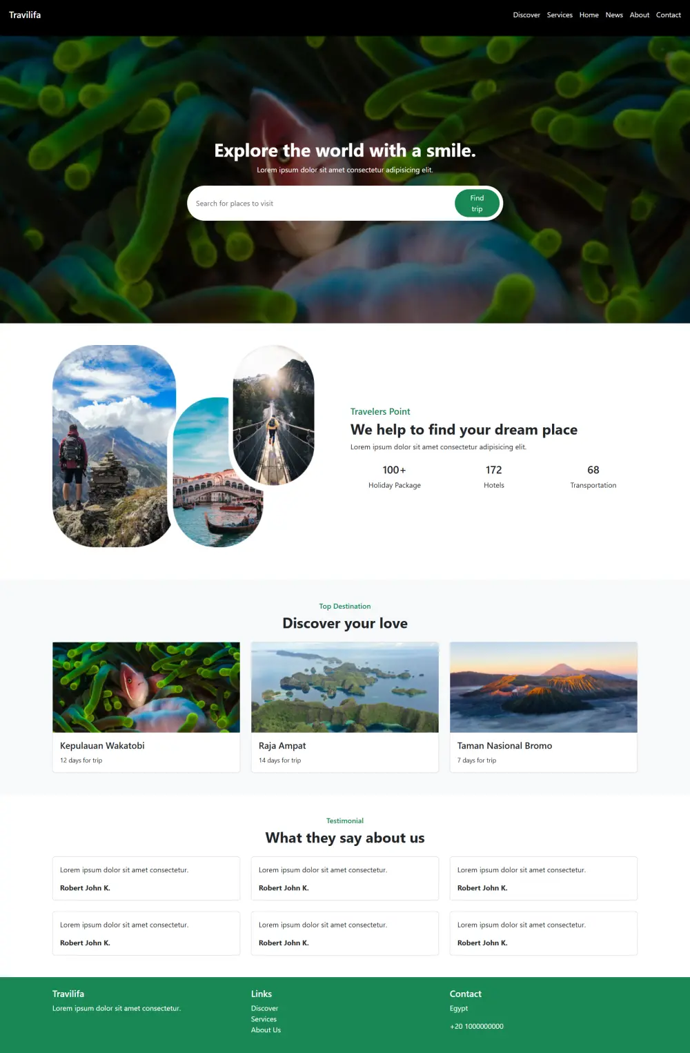 تصميم وتطوير واجهات مواقع ويب عصرية ومتجاوبة HTML وCSS
