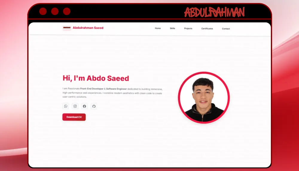 تصميم Portfolio احترافي يعكس هويتك الرقمية