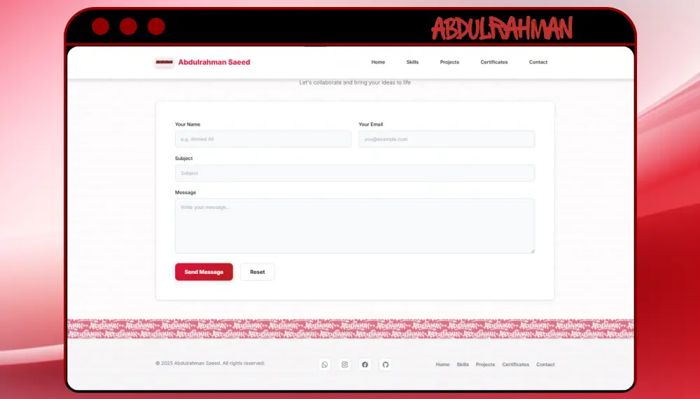 تصميم Portfolio احترافي يعكس هويتك الرقمية