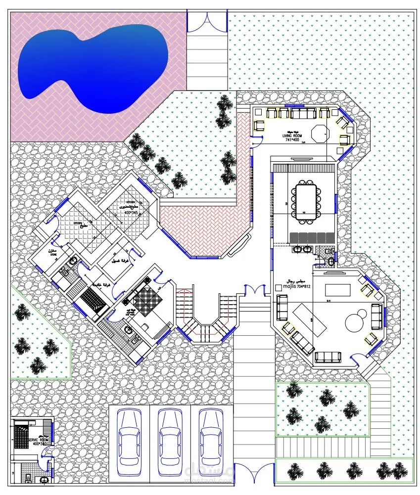تصميم مخططات بالاتوكاد معماري وتنفيذي