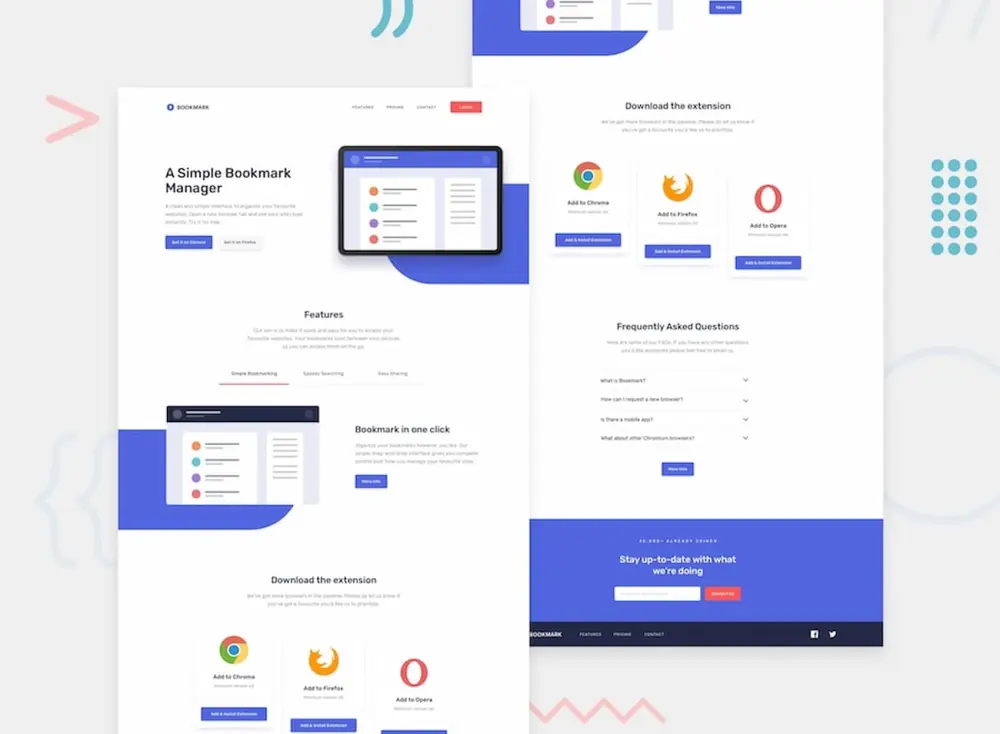 تصميم وبرمجة صفحة هبوط (Landing Page)