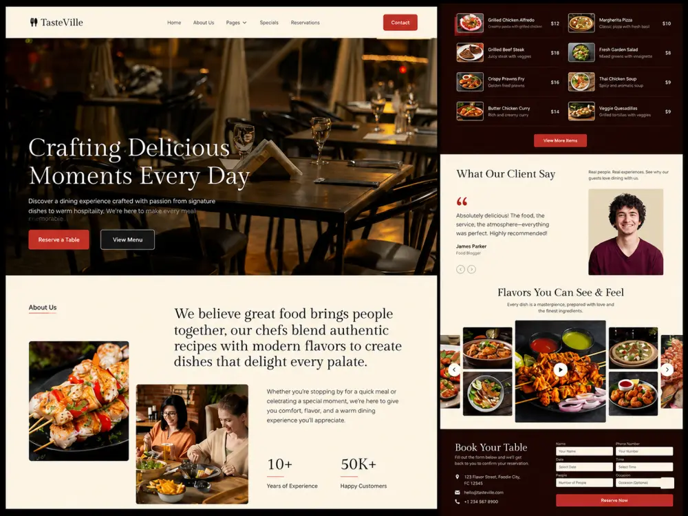تصميم وبرمجة صفحة هبوط (Landing Page) عصرية ومتجاوبة
