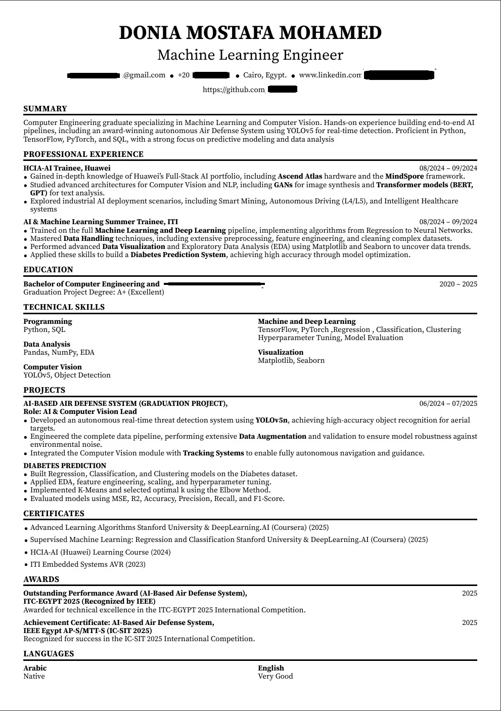 تصميم وكتابة سيرة ذاتية (CV) احترافية وعصرية لجميع التخصصات