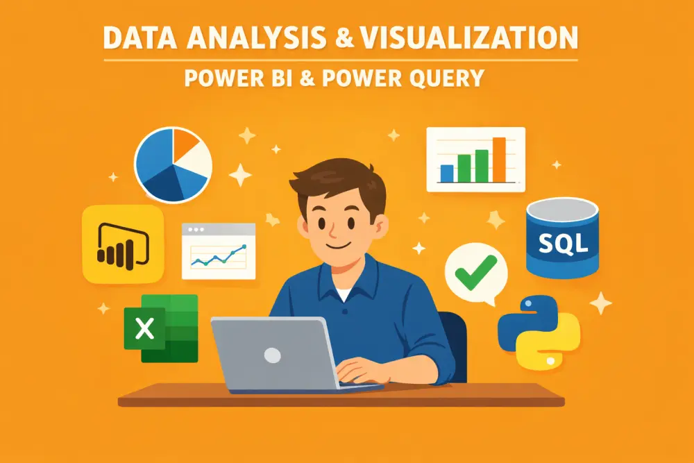 تصميم لوحة تحكم (Dashboard) احترافية لتحليل مبيعات المتاجر الإلكترونية باستخدام Power BI و Excel