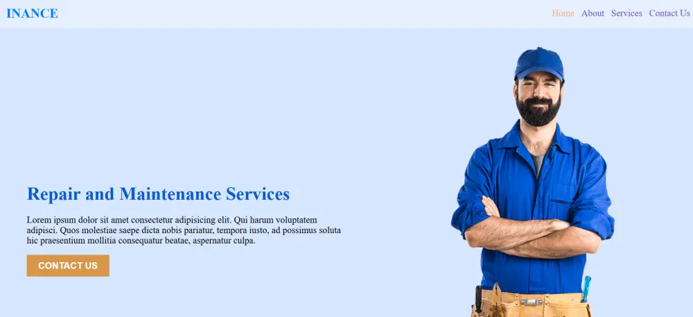 برمجة وتصميم موقع متكامل لخدمات الصيانة المنزلية (سباكة، كهرباء، صيانة عامة)