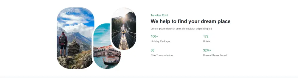 برمجة وتصميم موقع سياحي احترافي (Landing Page) متجاوب بالكامل