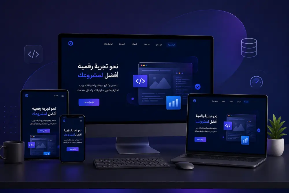 انشاء و تطوير تطبيقات ومواقع ويب متكامله و احترافية