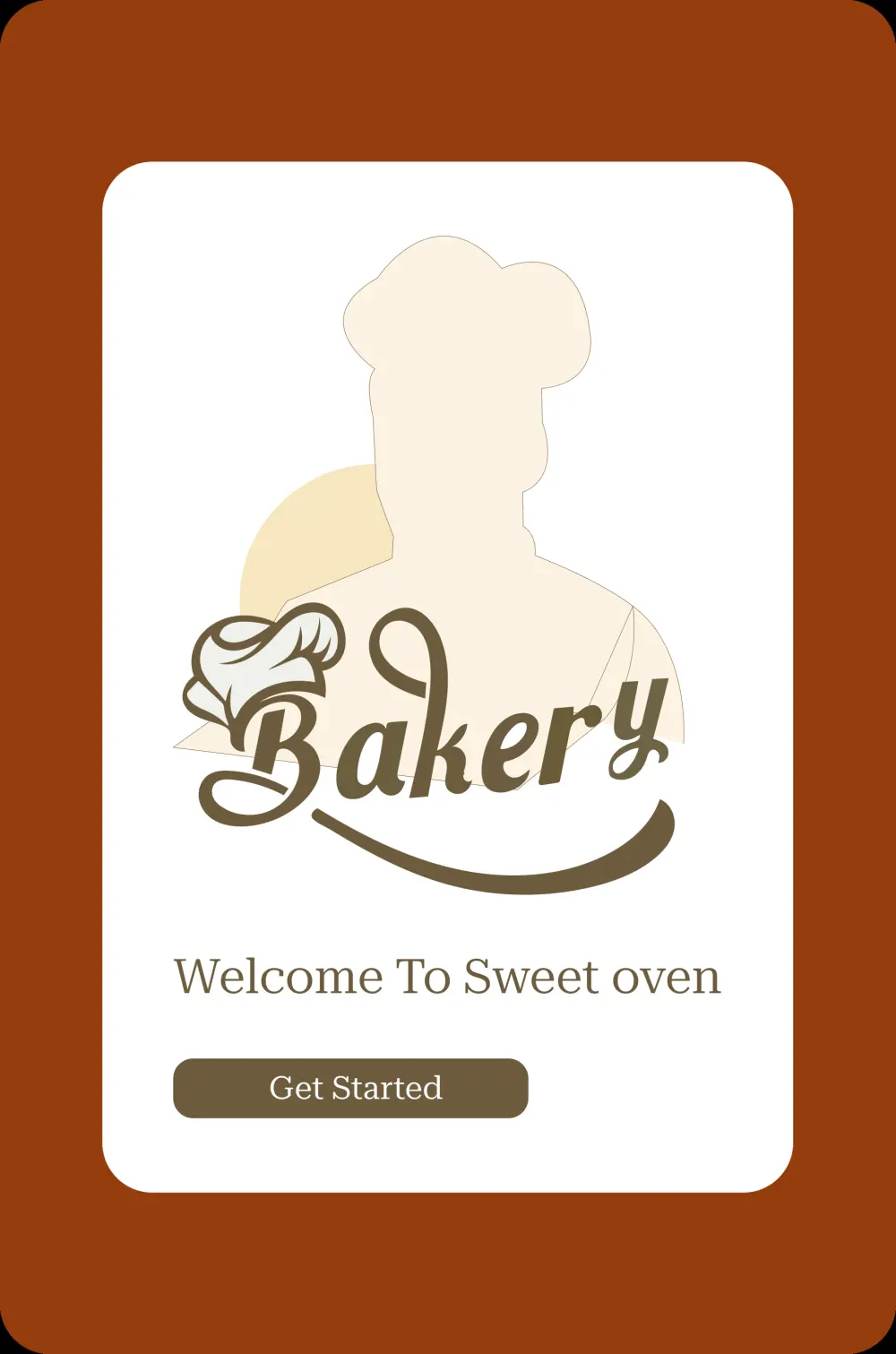 تصميم UI/UX احترافي لتطبيق مخبز "Sweet Oven" لطلب الحلويات والكيك