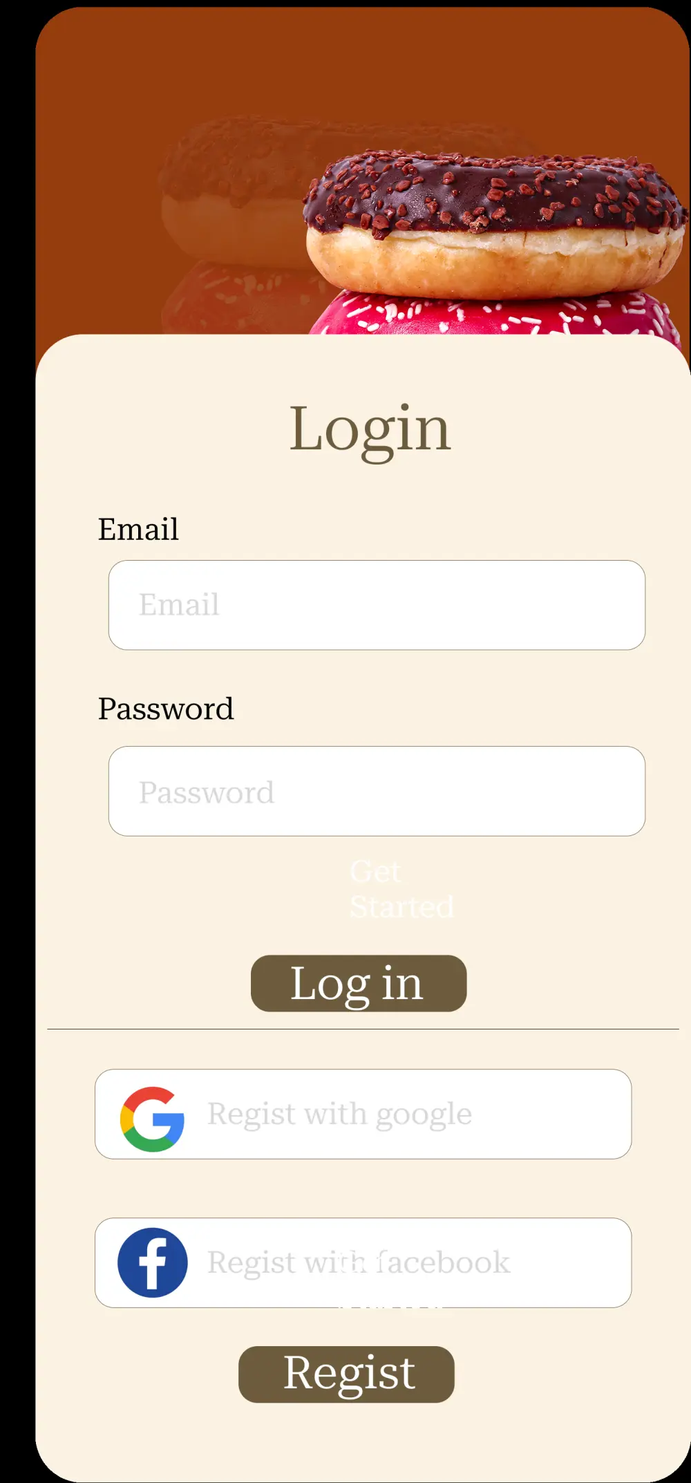 تصميم UI/UX احترافي لتطبيق مخبز "Sweet Oven" لطلب الحلويات والكيك