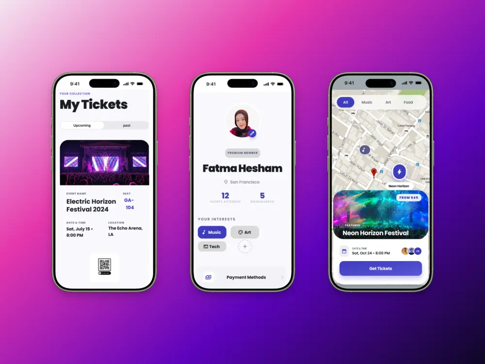 تصميم واجهات تطبيقات موبايل UI/UX احترافية باستخدام Figma