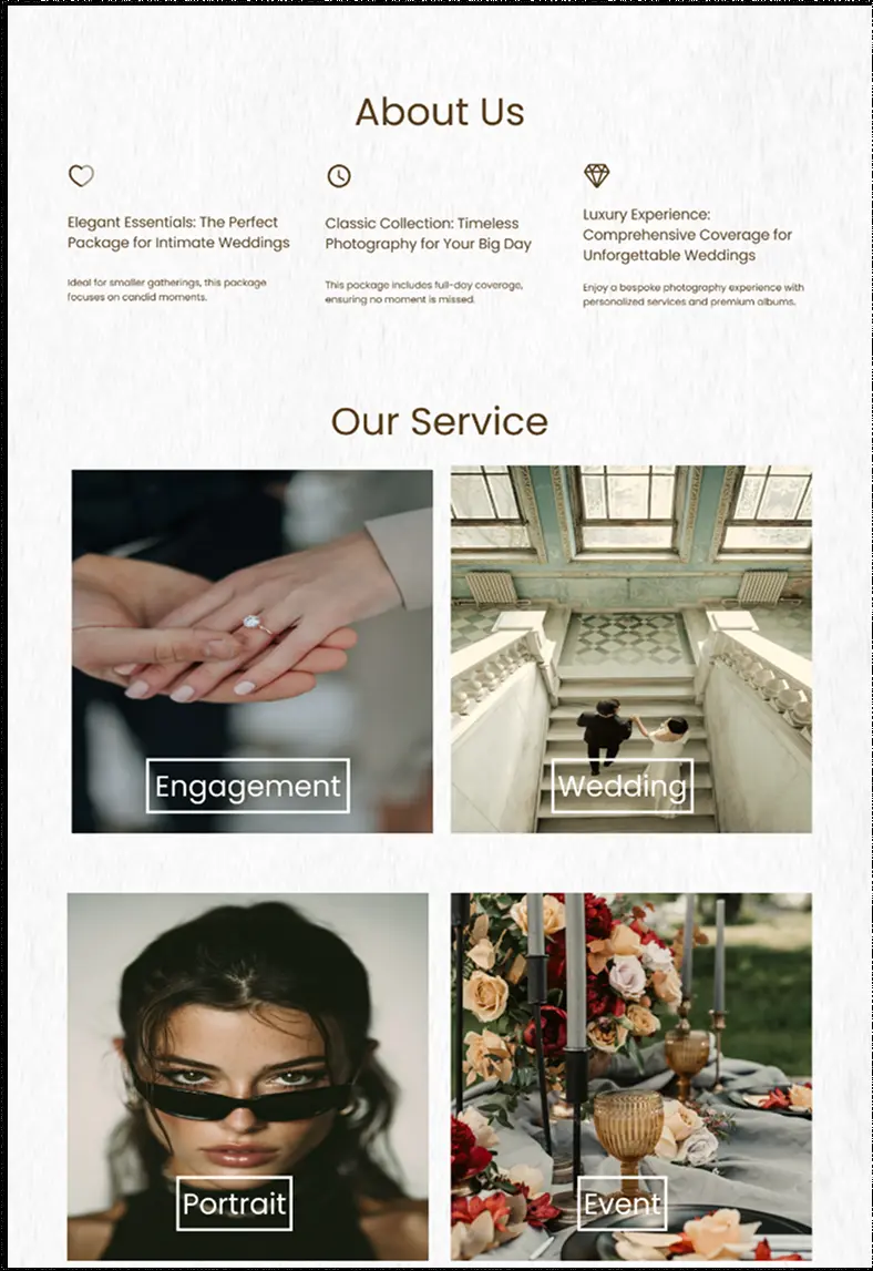 تصميم موقع بورتفوليو احترافي