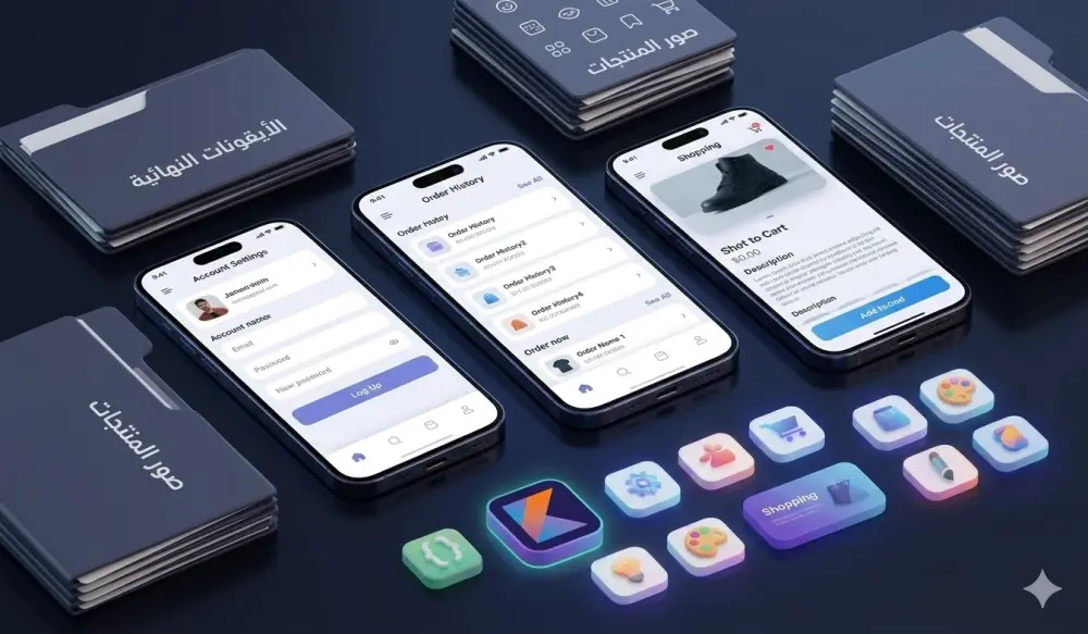 تصميم واجهات مستخدم احترافية (UI&UX) وتطبيقها للأندرويد