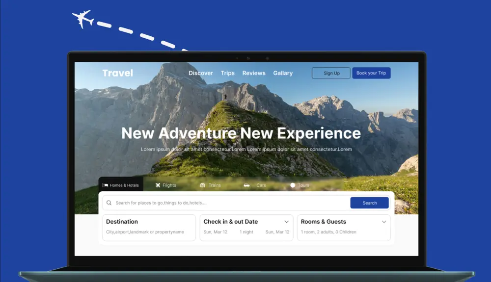 تصميم Landing Page صفحة هبوط أو واجهة موقع احترافية