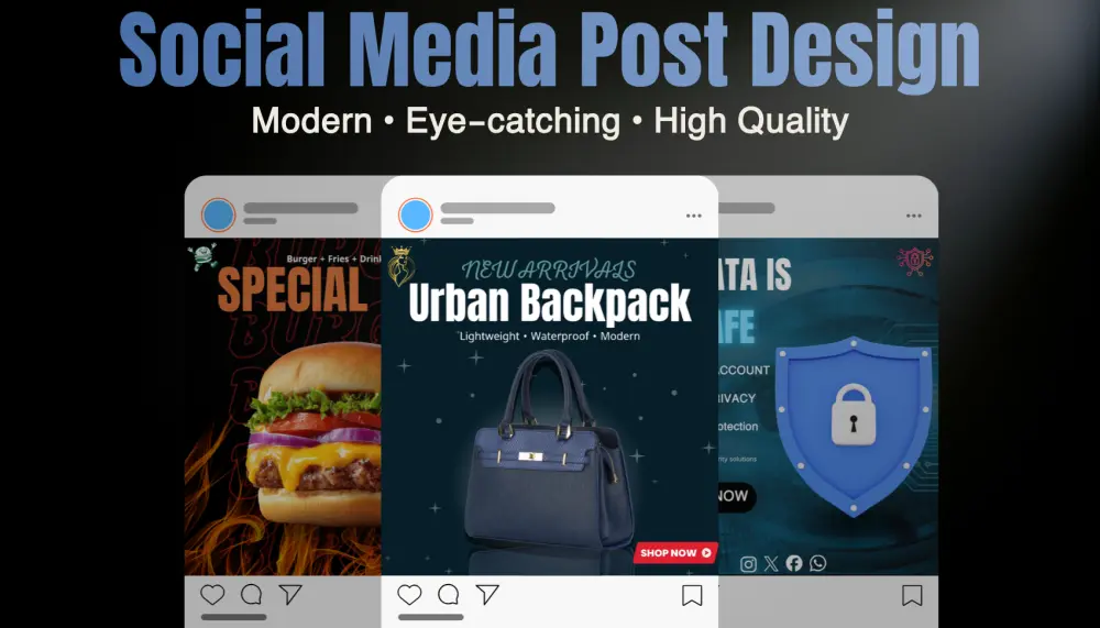تصميم بوست سوشيال ميديا احترافي يجذب العملاء ويزيد التفاعل