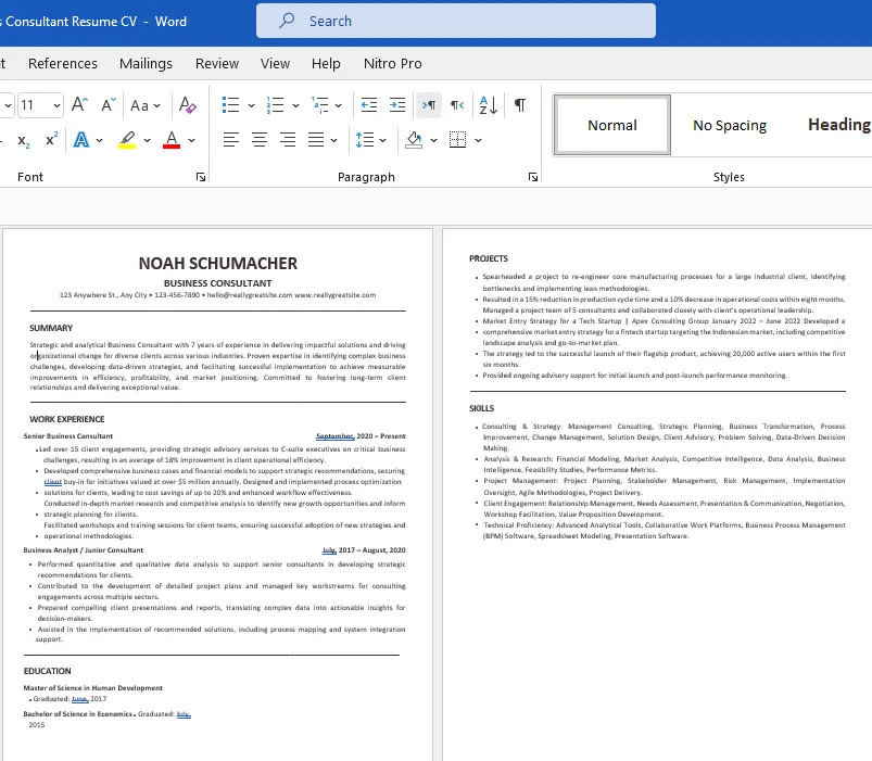 كتابة وتصميم سيرة ذاتية احترافية متوافقة مع ATS لزيادة فرص القبول الوظيفي