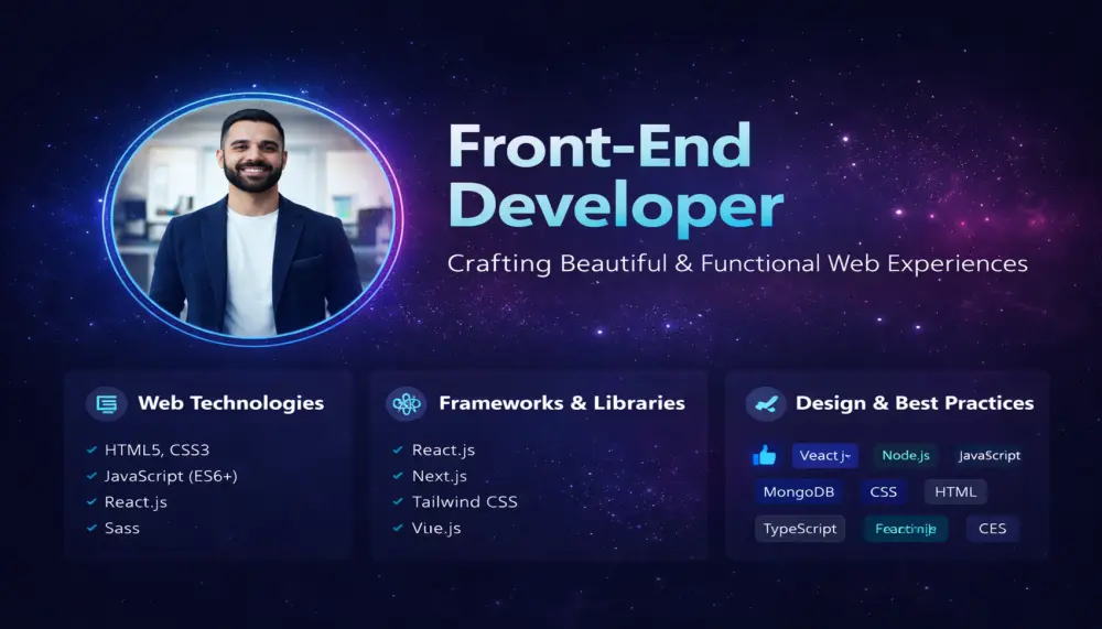 تصميم portfolio احترافي وشكل عصري