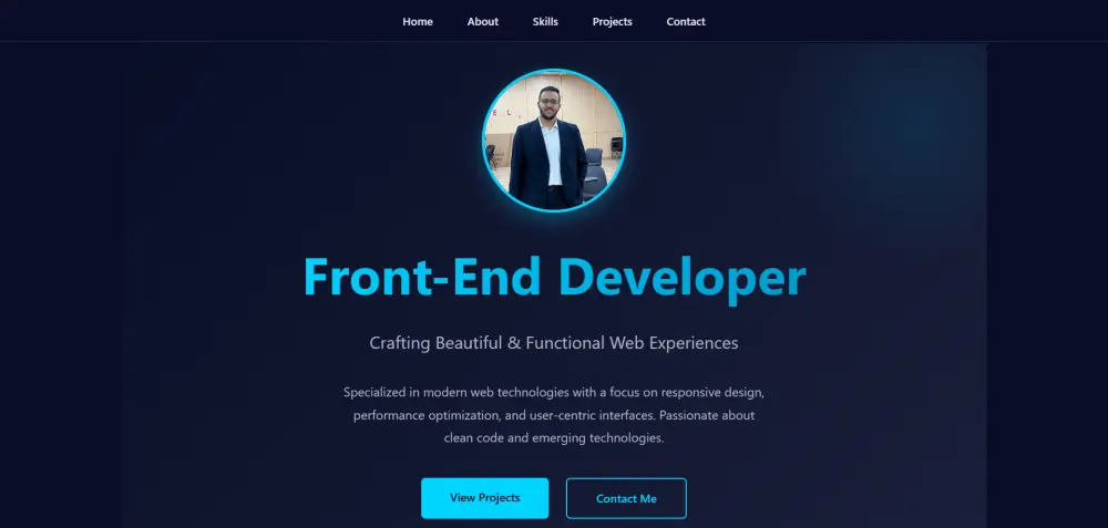 تصميم portfolio احترافي وشكل عصري